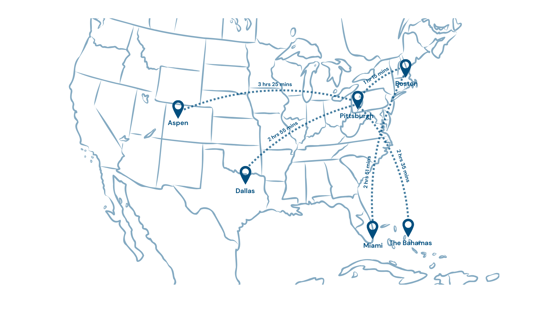 Cessna citation xls gen2 flight range map