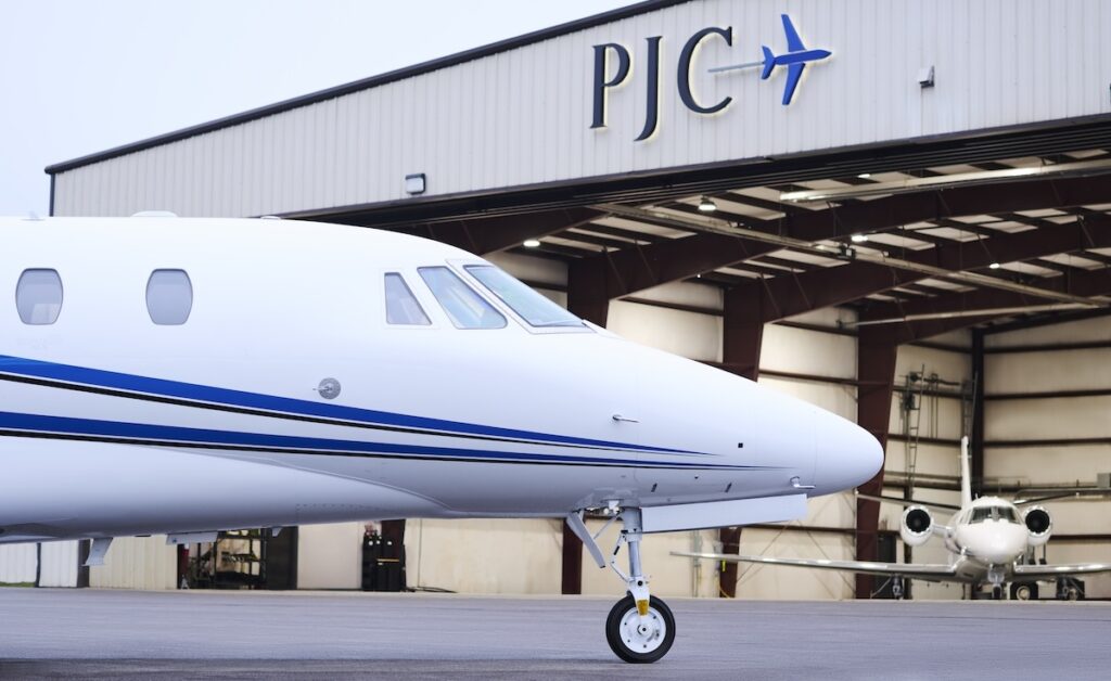 XLS Gen 2 outside Private Jet Center hanger